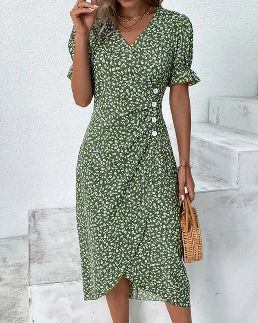 Floral Print Wrap Dress | Nina