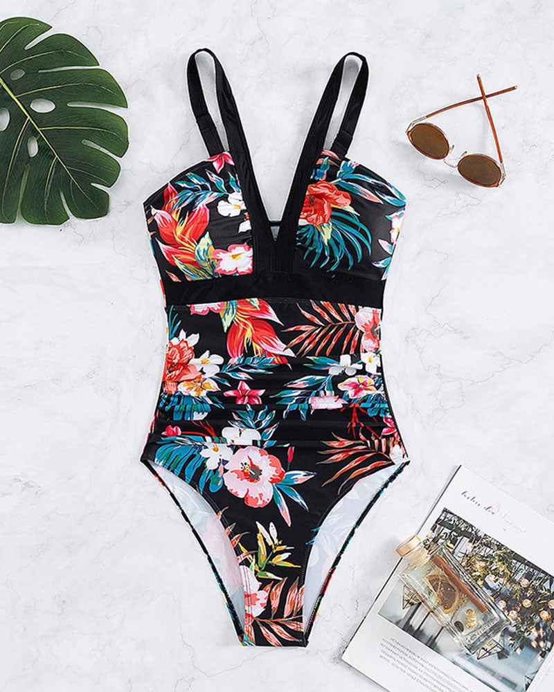 Floral One-Piece Swimsuit | Helena