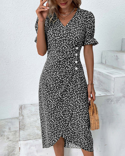 Floral Print Wrap Dress | Nina