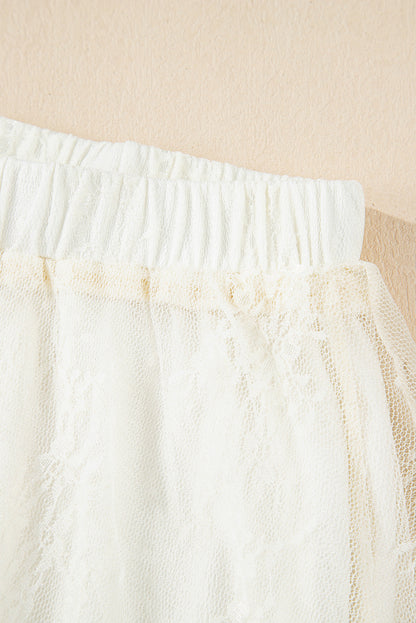 Women Lace Tiered Maxi Skirt | Maelira