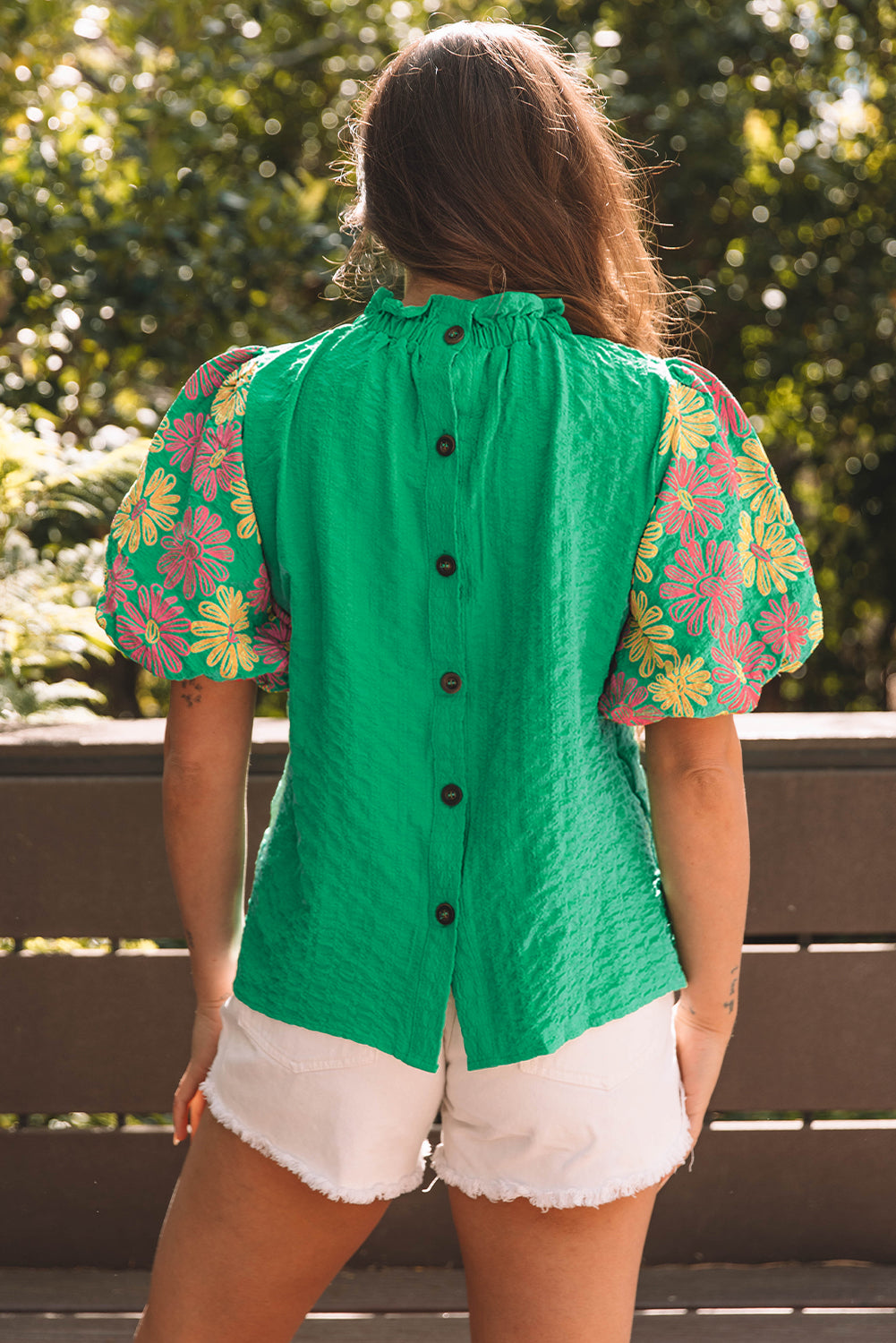 Women Embroidered Puff Sleeve Top | Arlisse