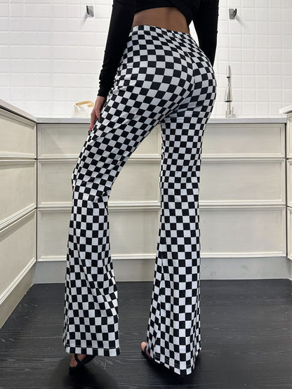 Women Flare Jeans Black Polyester | Retro Chic-5