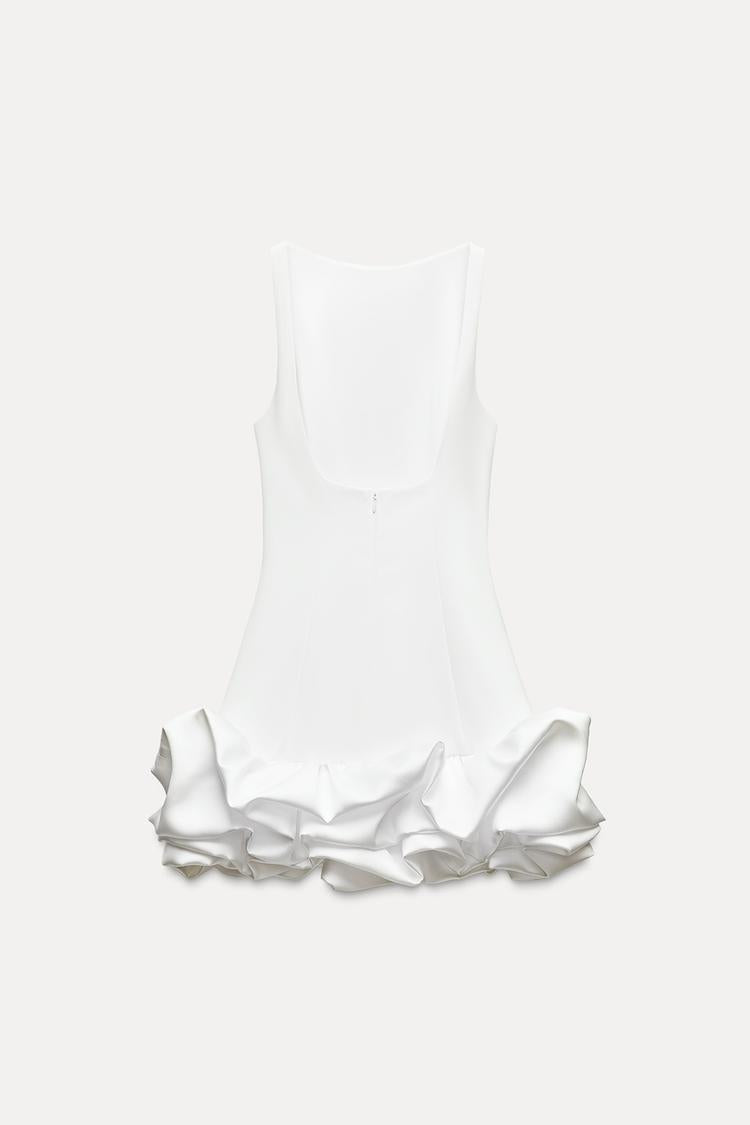 Ruffle Hem Mini Dress | Halcyon