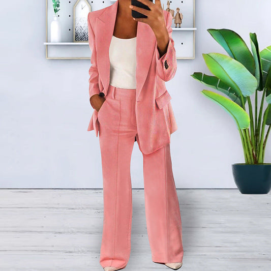 Women Elegant Wide-Leg Pantsuit | Nadira