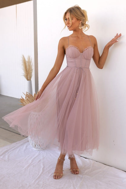 Romantic Tulle Midi Dress | Amélie