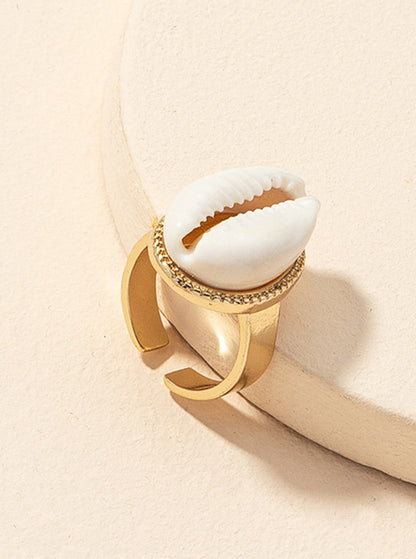 Women Open Ring Alloy Simulated Pearl | Elegant Design-2