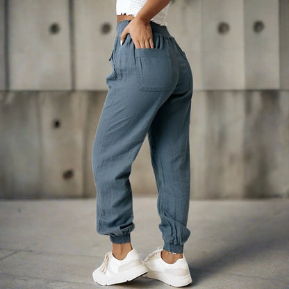 Relaxed Drawstring Waist Pants | Willa