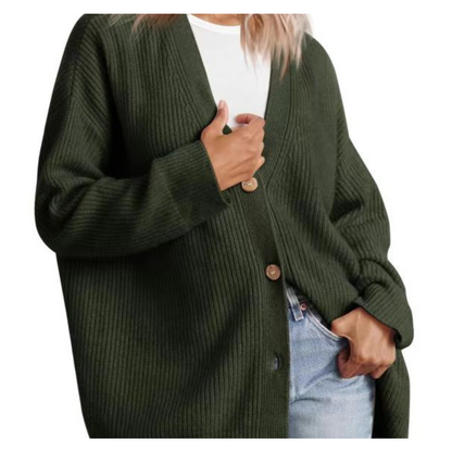 Women Striped Button Cardigan | Erika