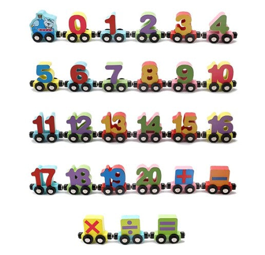 Variant image for Kids Wooden Train Set Magnetic Toy | Learning Fun-2