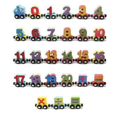 Variant image for Kids Wooden Train Set Magnetic Toy | Learning Fun-2