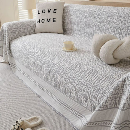 Variant image for Sofa Cover Stretchable Ice Silk Neutral | Home Comfort-11