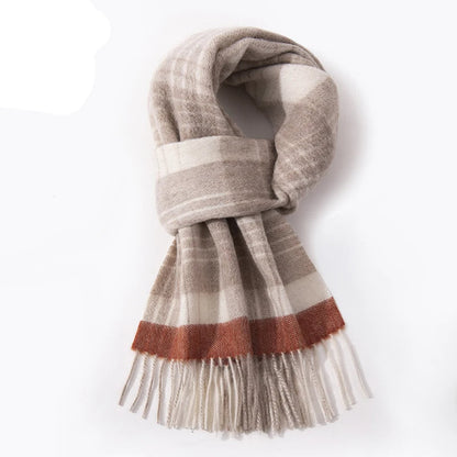 Men Soft Gradient Plaid Scarf | Dave