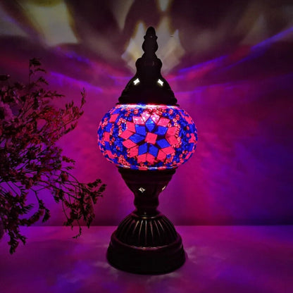 Variant image for Colorful Mosaic Glass Table Lamp | Artistic Charm-2