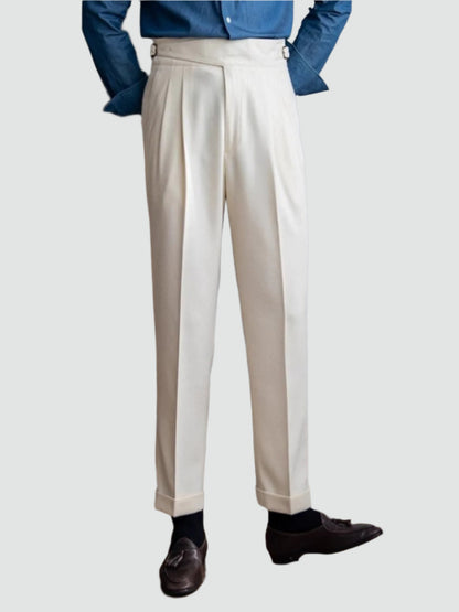 Variant image for Men's Trousers Black Polyester | Classic Italian Style-1