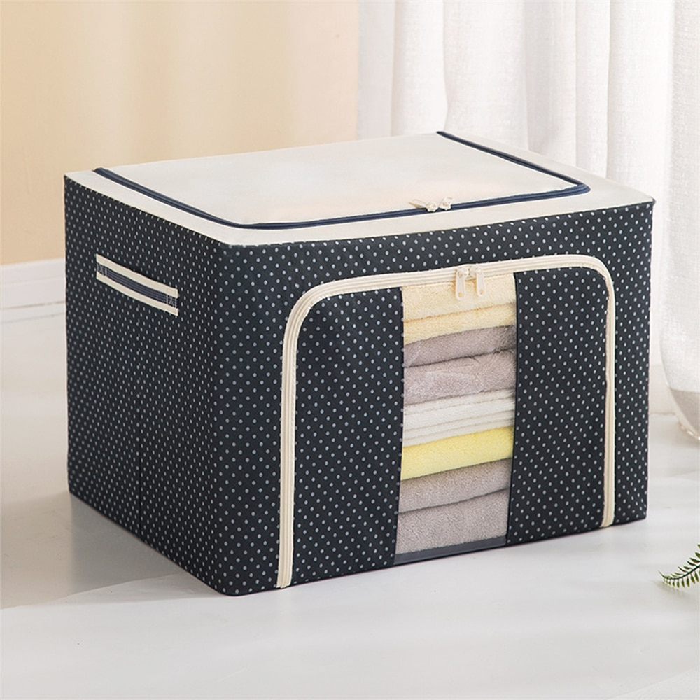 Storage Box Organizer Navy Blue Oxford Cloth | Serenity 3