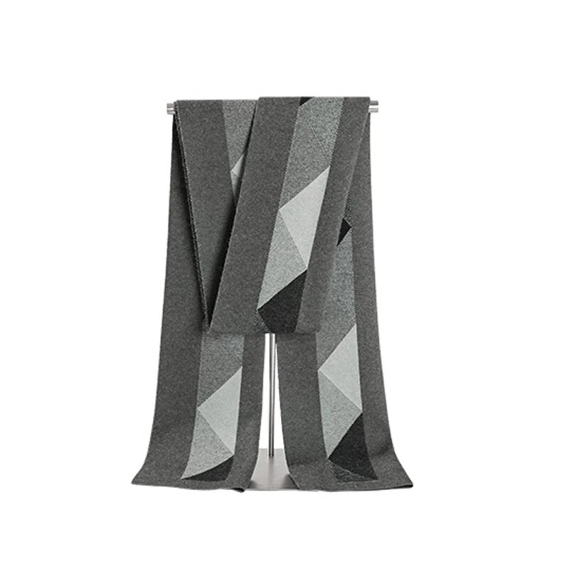 Men Patterned Winter Scarf | Veniel