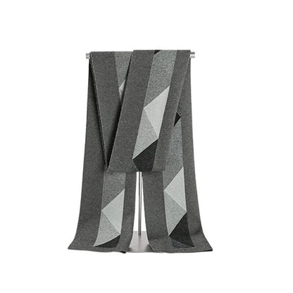 Men Patterned Winter Scarf | Veniel