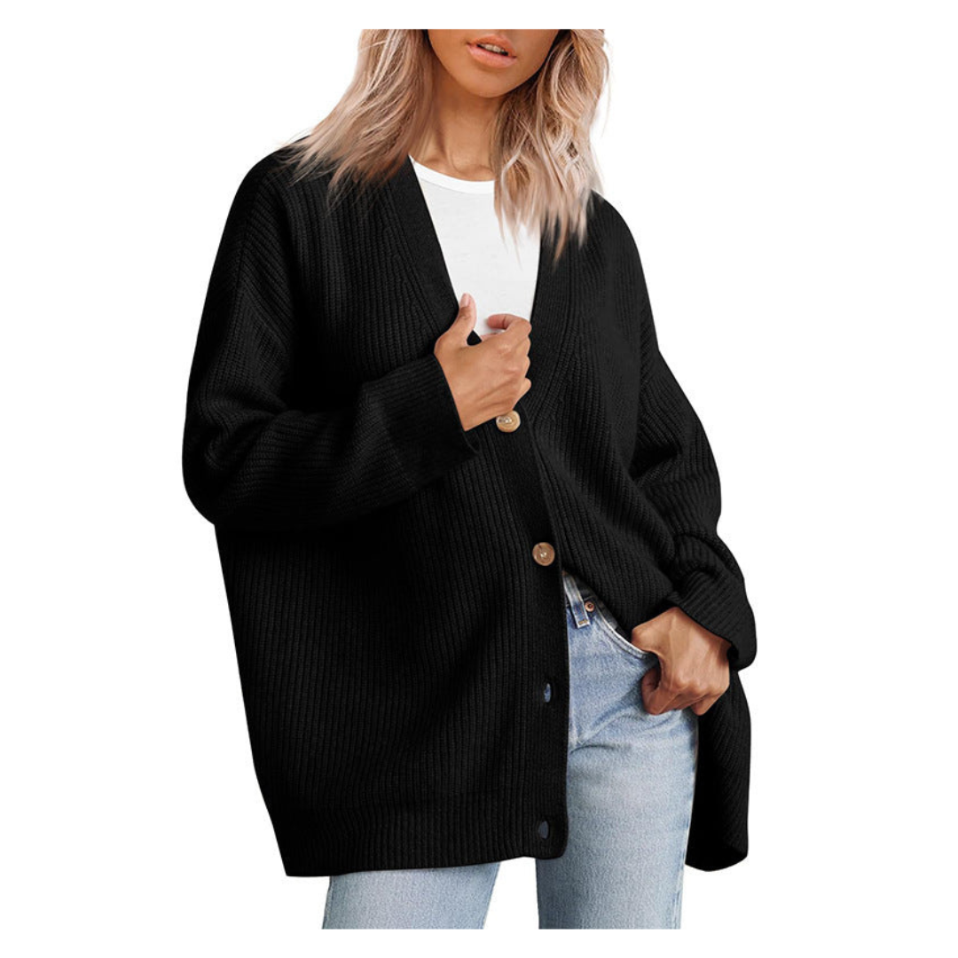 Women Striped Button Cardigan | Erika