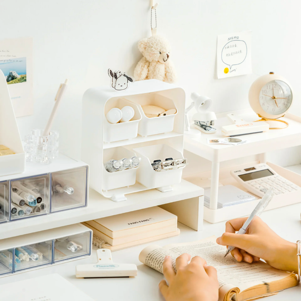 Desk Organizer Compact Plastic | Essential Workspace Solution 4