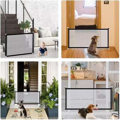 Pet Gate Foldable Barrier Non-Toxic Fabric | Guardian-5