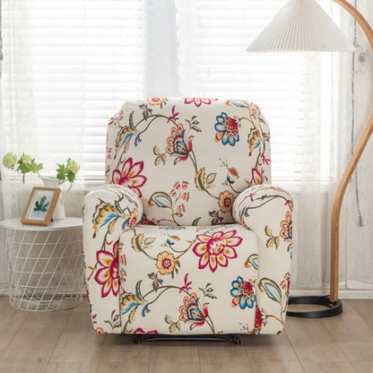 Recliner Sofa Cover Gray Stretch Fabric | Blossom 3