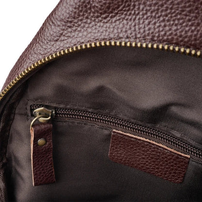 Men Vintage Leather Sling Bag | Leon