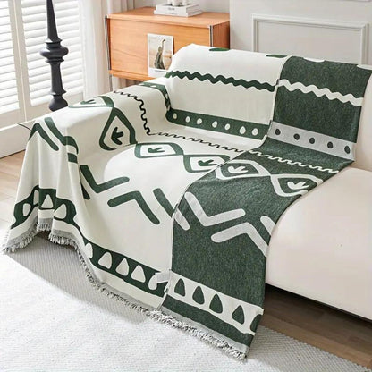 Sofa Cover Beige Chenille Non-Slip | Cozy Charm 6