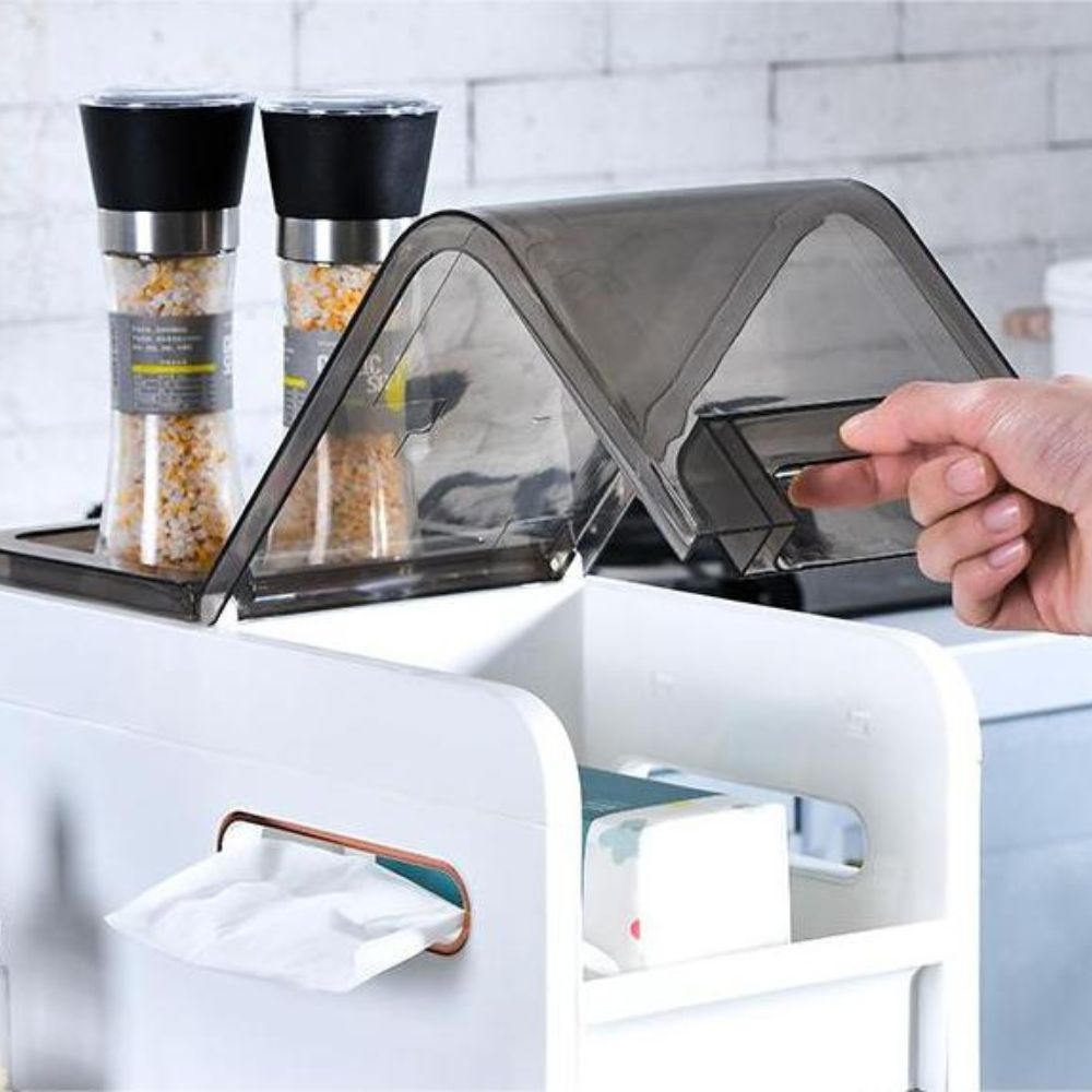 Storage Drawer Organizer White Plastic | Home Essentials 3