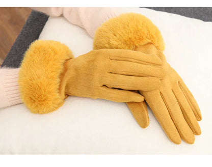 Women Luxurious Faux Fur Winter Gloves | Juliet