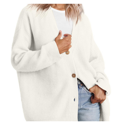Women Striped Button Cardigan | Erika