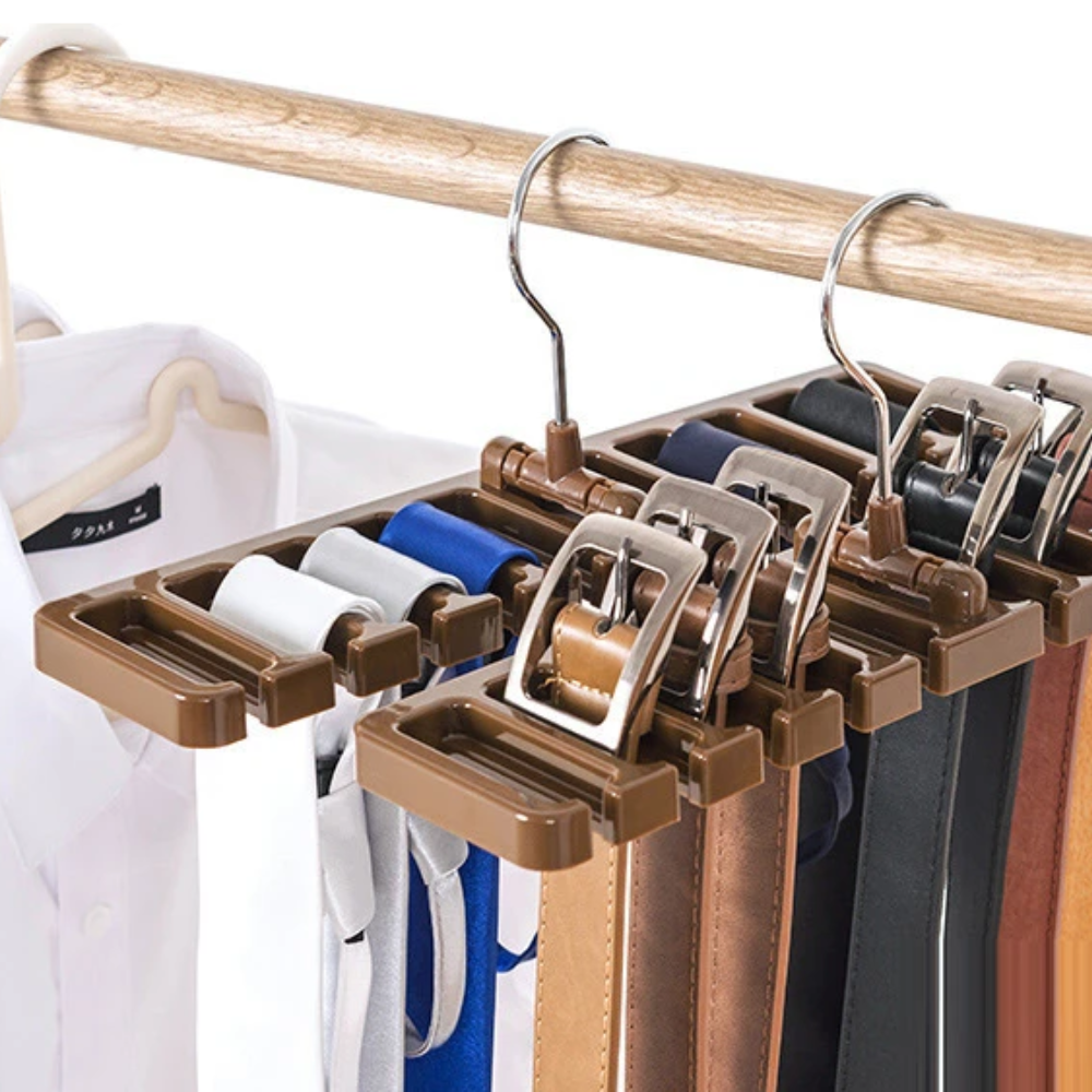 Accessories Organizer Brown Plastic | Elegant Design 4