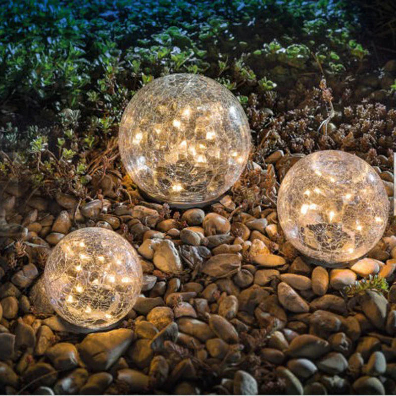 Outdoor Solar Garden Lights White Modern Design | Serenity-3