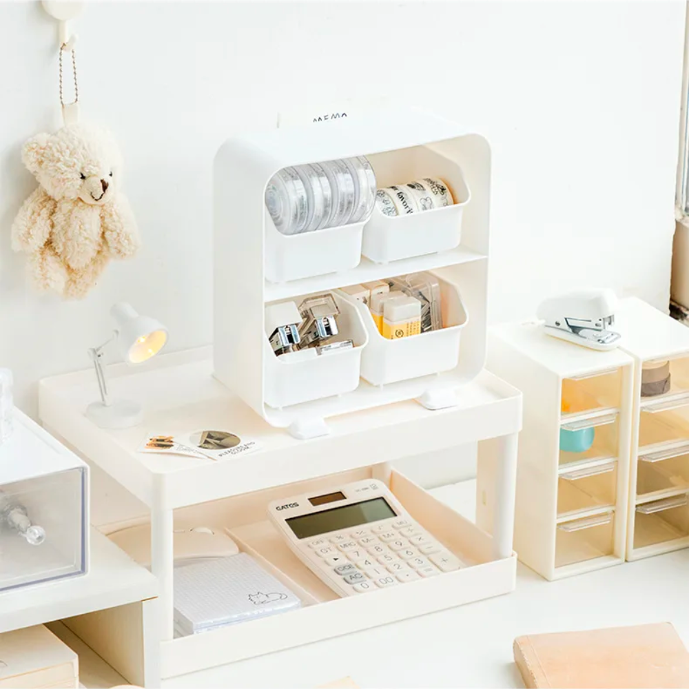 Desk Organizer Compact Plastic | Essential Workspace Solution 5