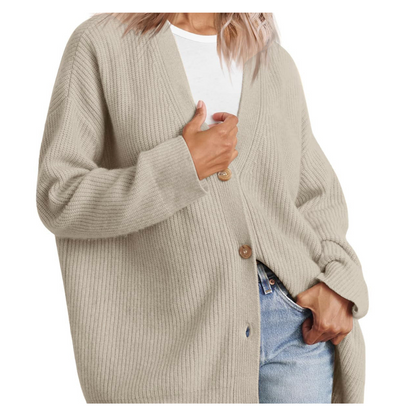 Women Striped Button Cardigan | Erika
