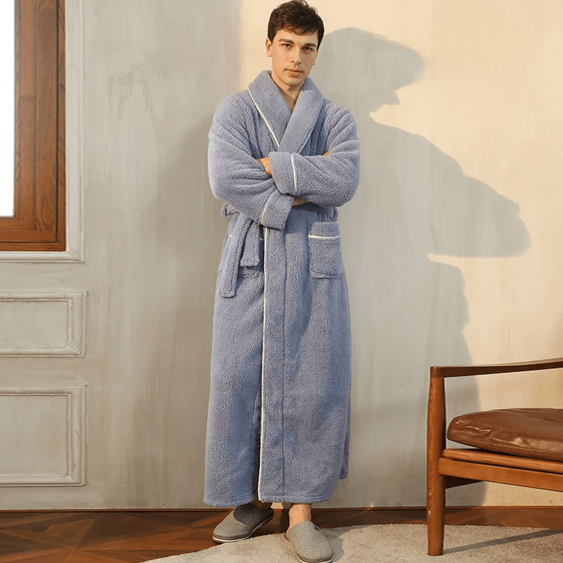 Neville | Unisex Plush Fleece Bathrobe for Women