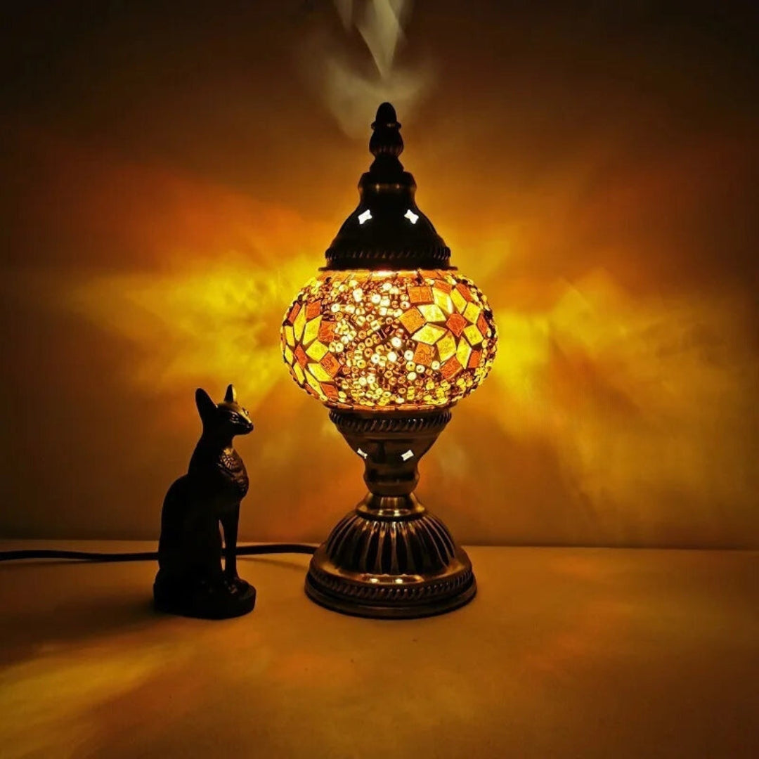 Colorful Mosaic Glass Table Lamp | Artistic Charm-2