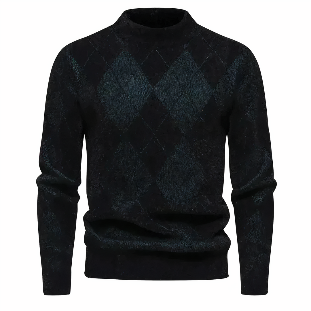 Men Classic Argyle Knit Sweater | Arvid