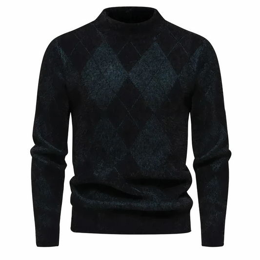 Men Classic Argyle Knit Sweater | Arvid