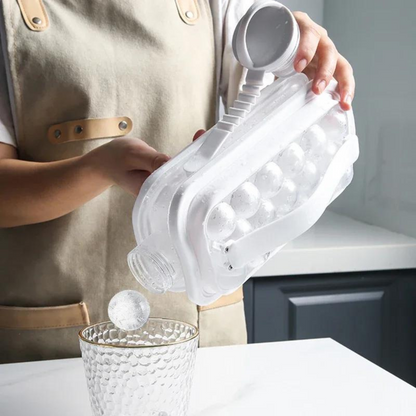 Ice Ball Maker Bottle White Plastic | Elegant Design 2