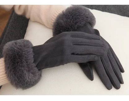 Women Luxurious Faux Fur Winter Gloves | Juliet