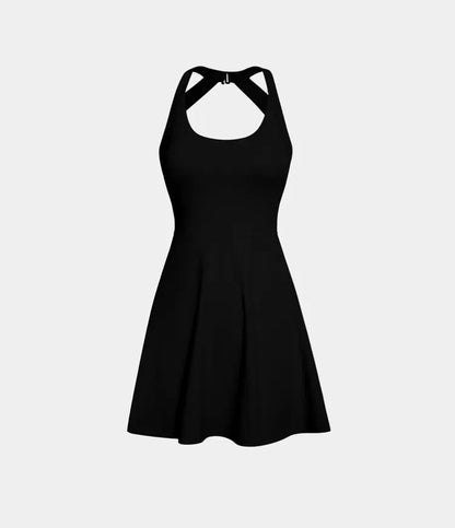 Sleeveless A-Line Athletic Dress with Racerback | Victoria