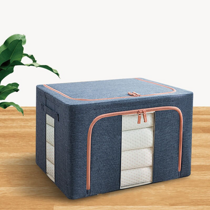 Storage Box Organizer Navy Blue Oxford Cloth | Serenity 4