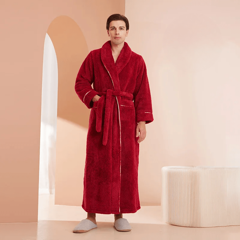 Neville | Unisex Plush Fleece Bathrobe for Women