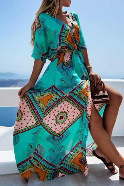 Boho Printed Maxi Dress | Jennifer