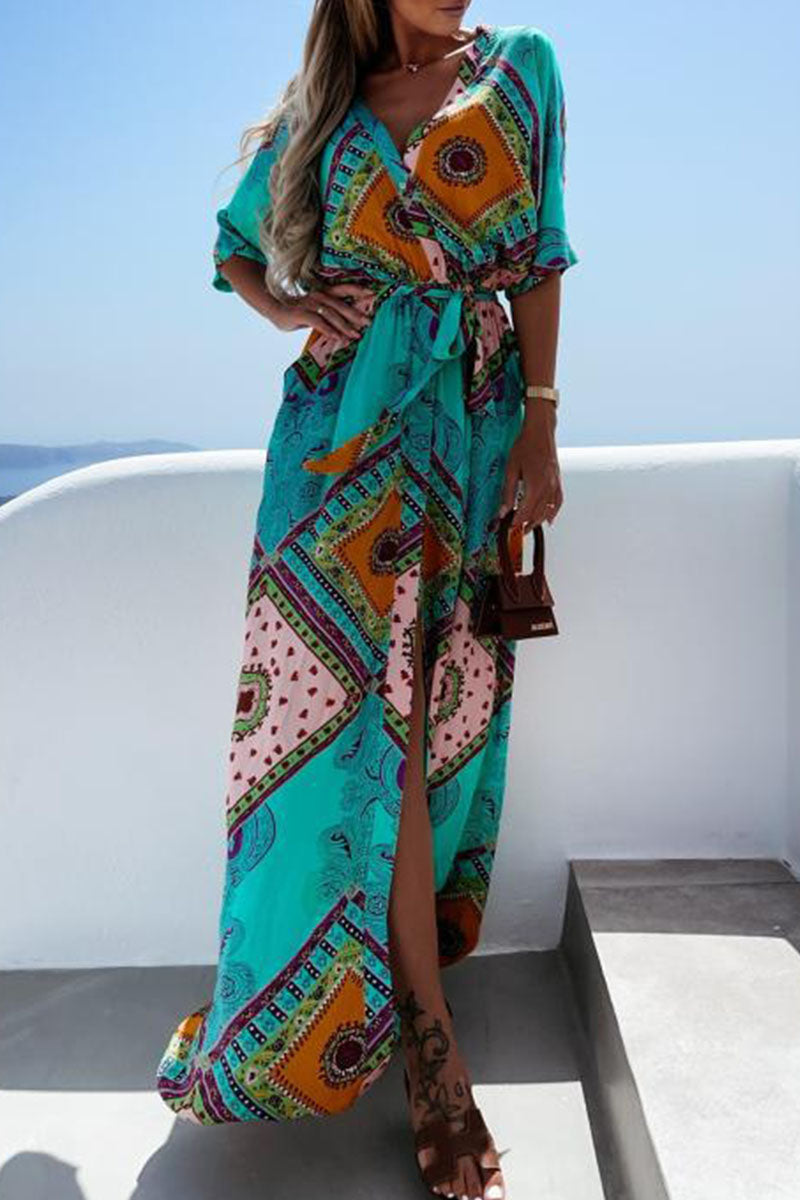 Boho Printed Maxi Dress | Jennifer