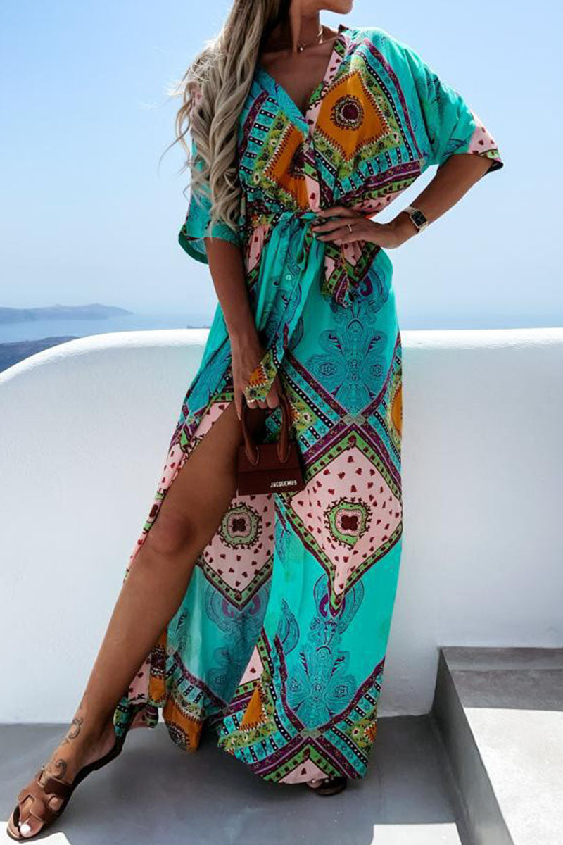 Boho Printed Maxi Dress | Jennifer