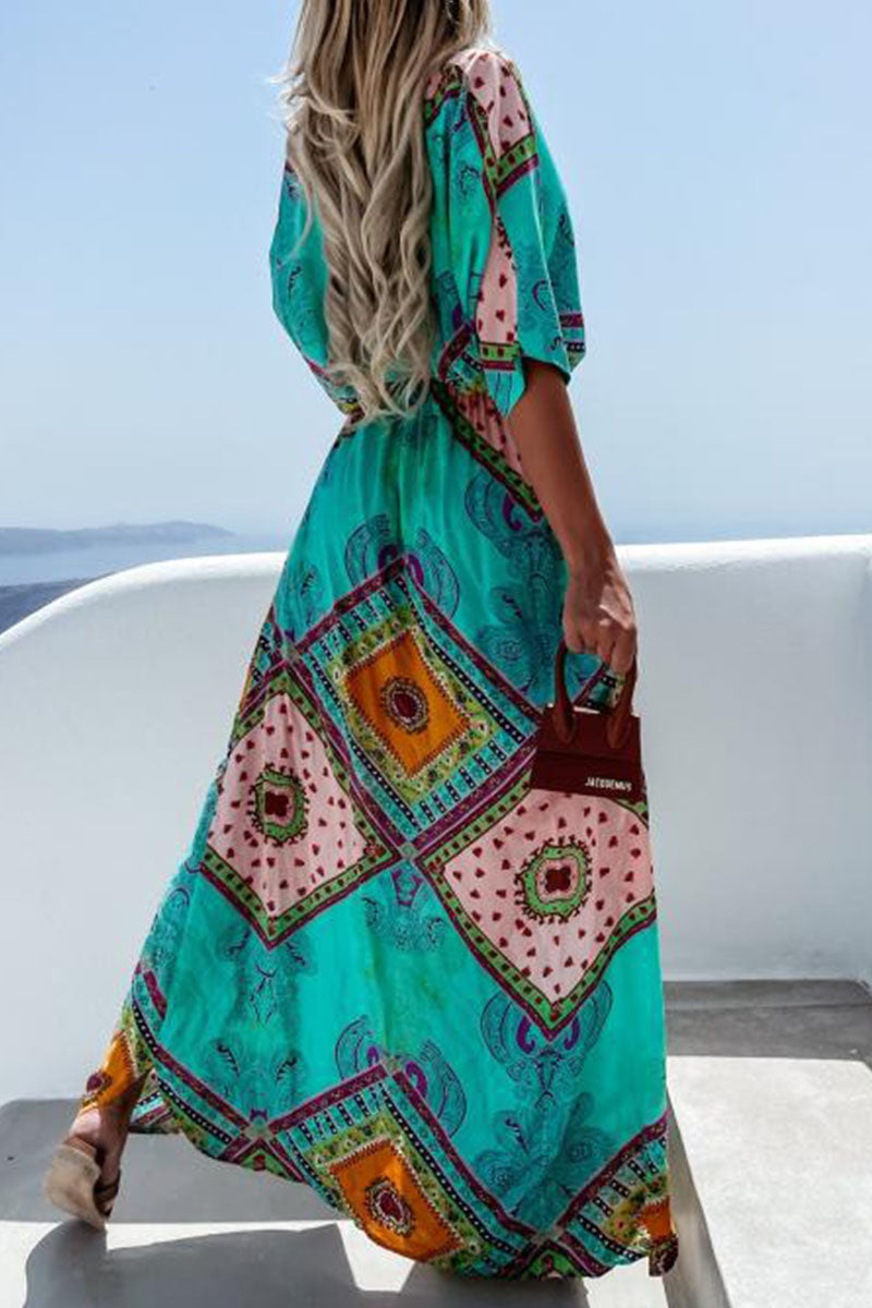 Boho Printed Maxi Dress | Jennifer