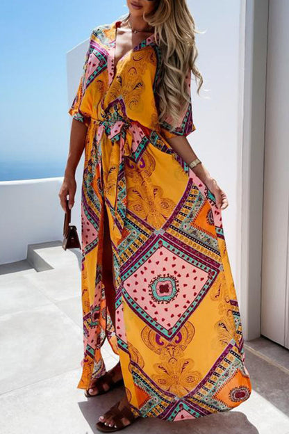 Boho Printed Maxi Dress | Jennifer