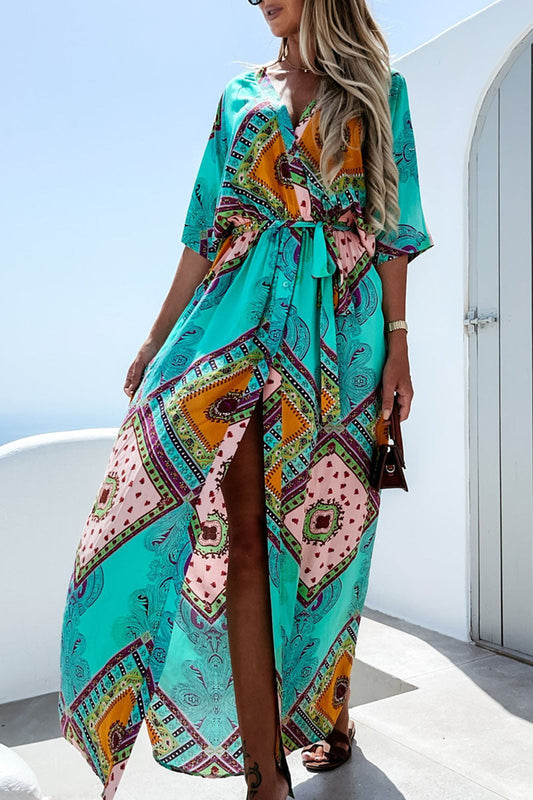 Boho Printed Maxi Dress | Jennifer