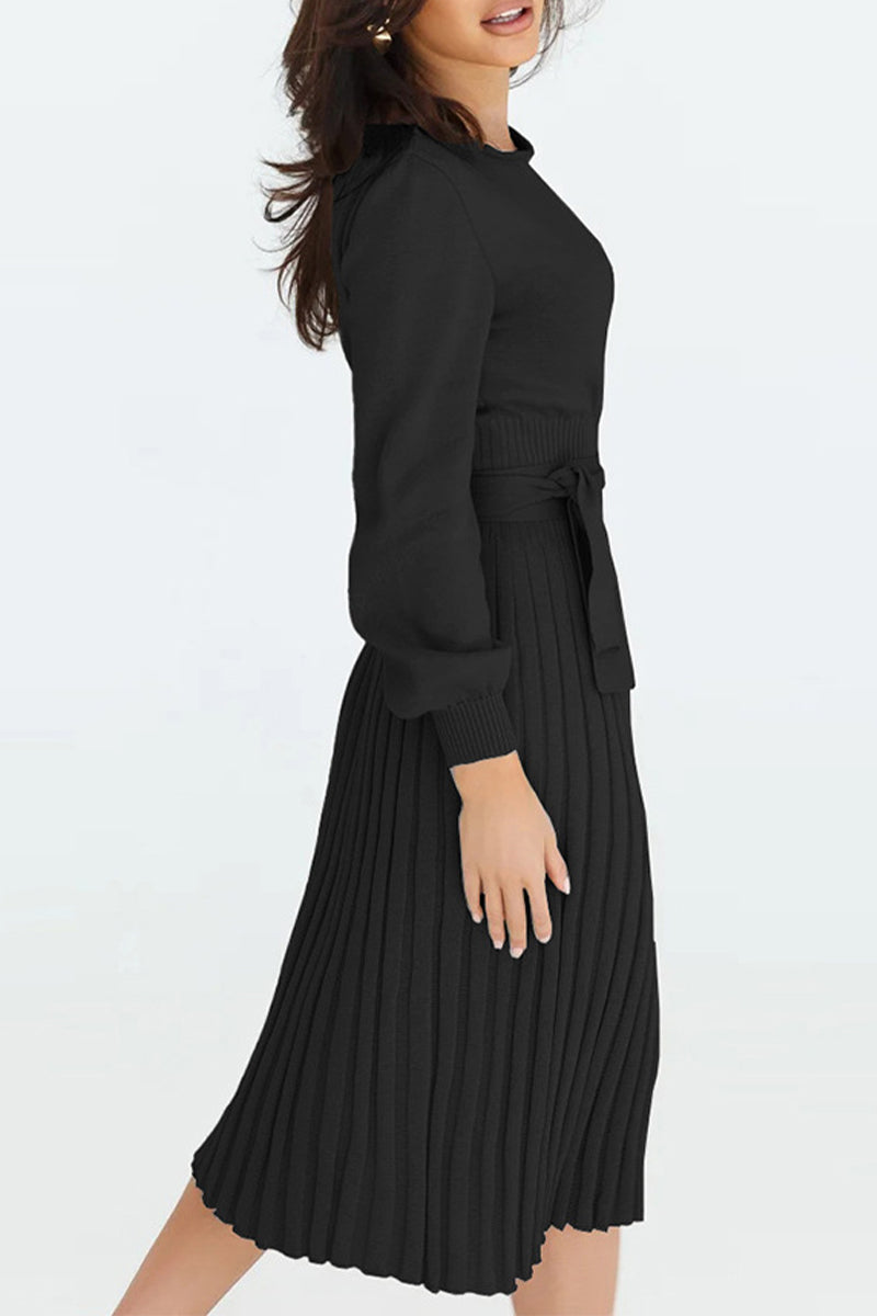 Elegant Knit Midi Dress | Raina